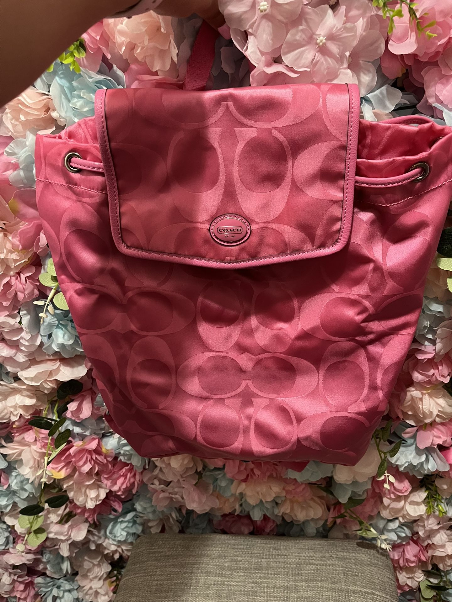 Coach Pink Backpack 