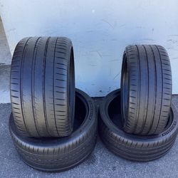 245/35/19 305/30/20 Staggered Michelin Pilot Sport 4 S C8 Corvette Tires Set Of 4 8/32 Life Left
