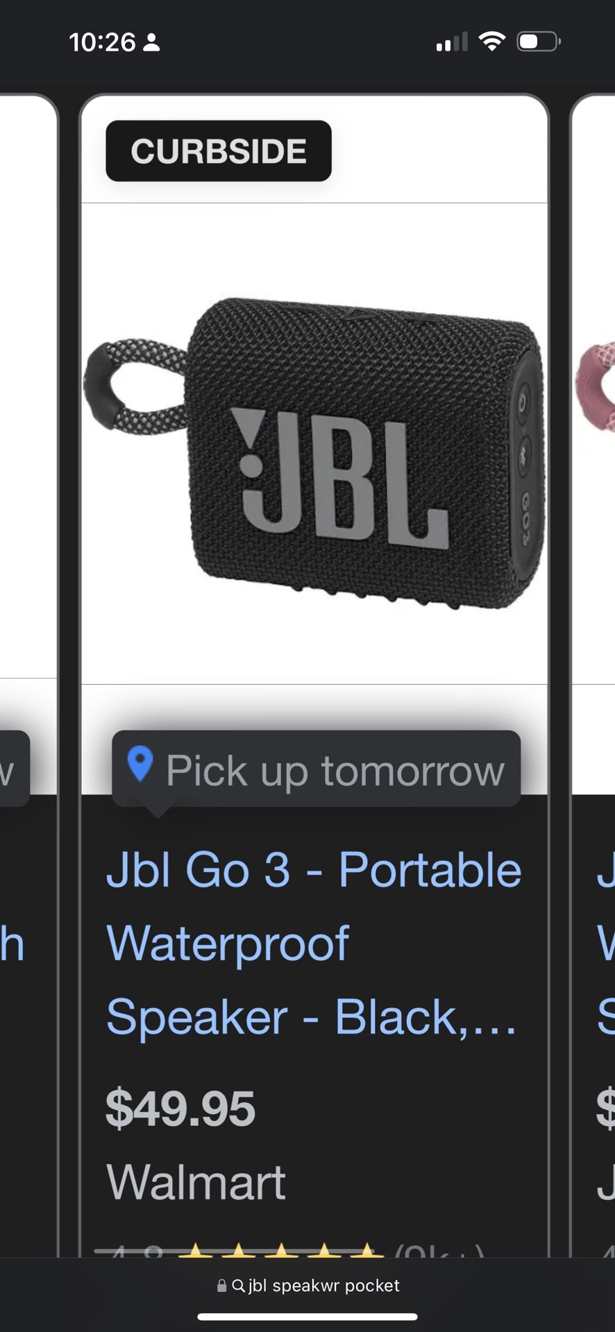 JBL portable speaker