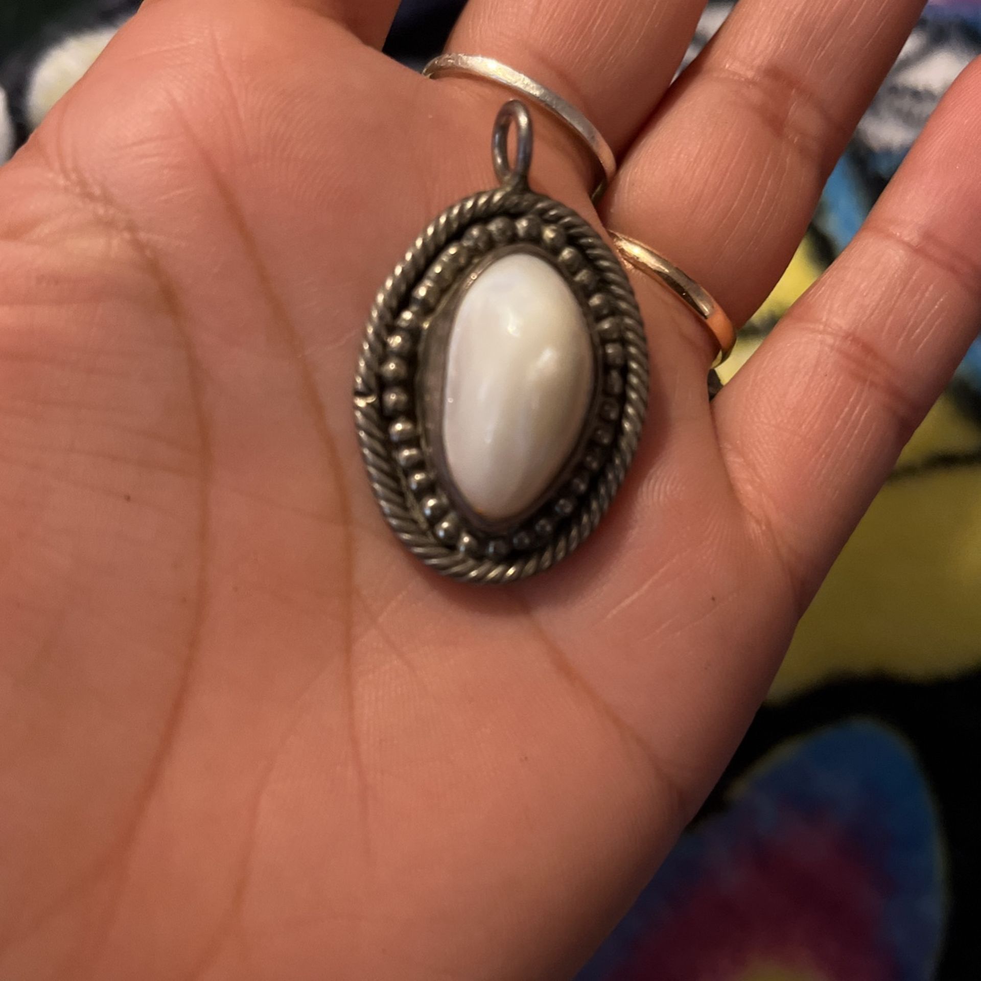 Pearl Navajo Pendant 