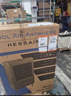 5,300 CFM 3-Speed Portable Evaporative Cooler (Swamp Cooler) for 1,600 sq. ft.