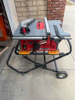 Craftsman table saw and rolling stand