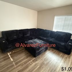 XL Modular Sectional with ottoman