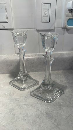 Toscany Crystal Candle Stick Holders 