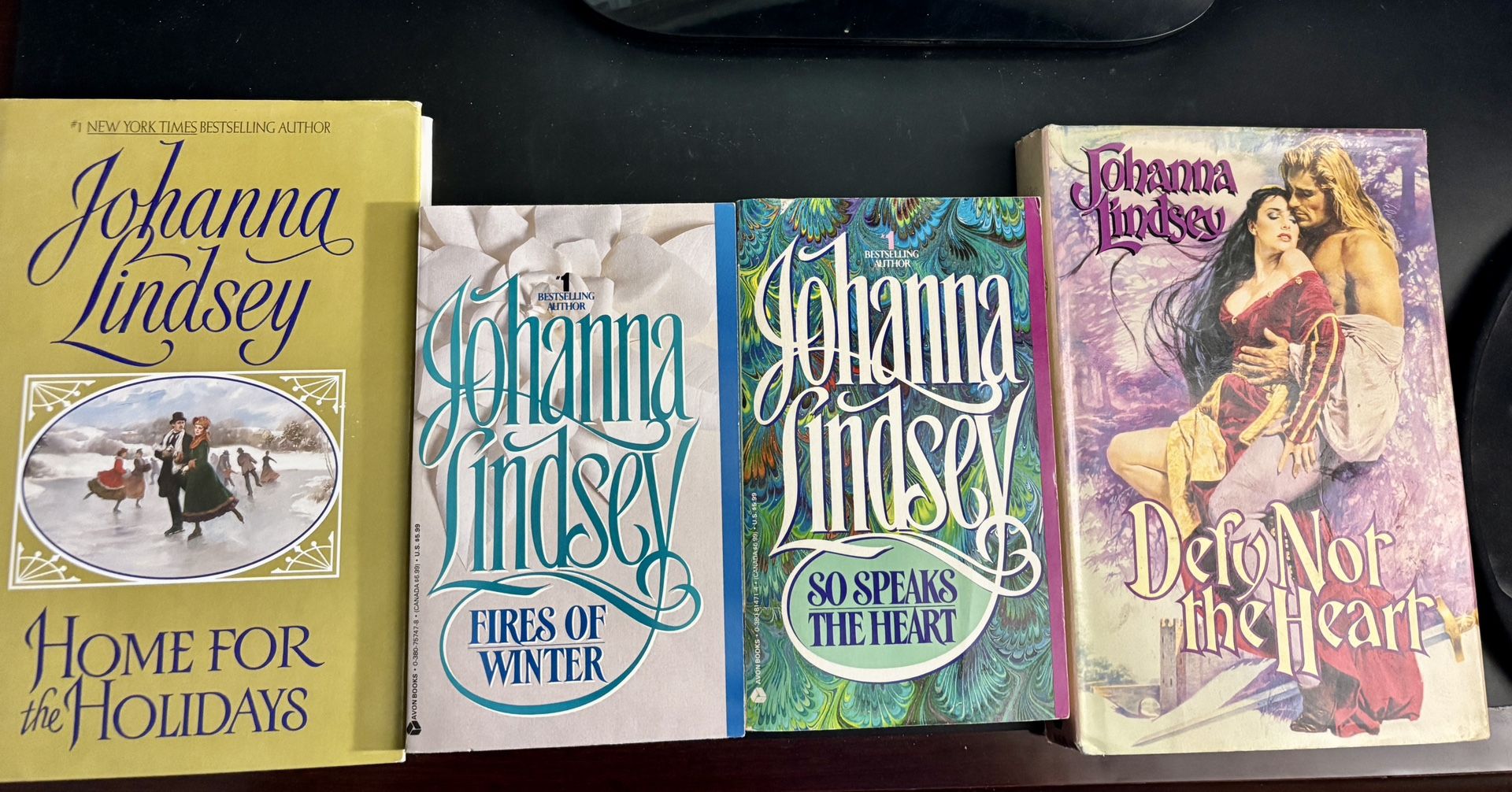 Lot of 4 Johanna Lindsey Historical Romance Novels