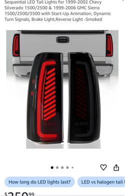 🚨 NEW Smoked LED Tail Lights Chevy/GMC🚨  Fits 1(contact info removed) Chevy Silverado & 1(contact info removed) GMC Sierra