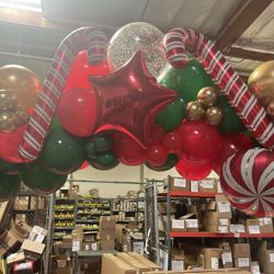 Christmas Arch Party Balloons 