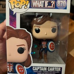 Funko Pop Captain Carter 870 What if? Marvel studios.