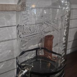 2.9 Gallon Mason Craft & More Glass Drink Dispenser with Stand