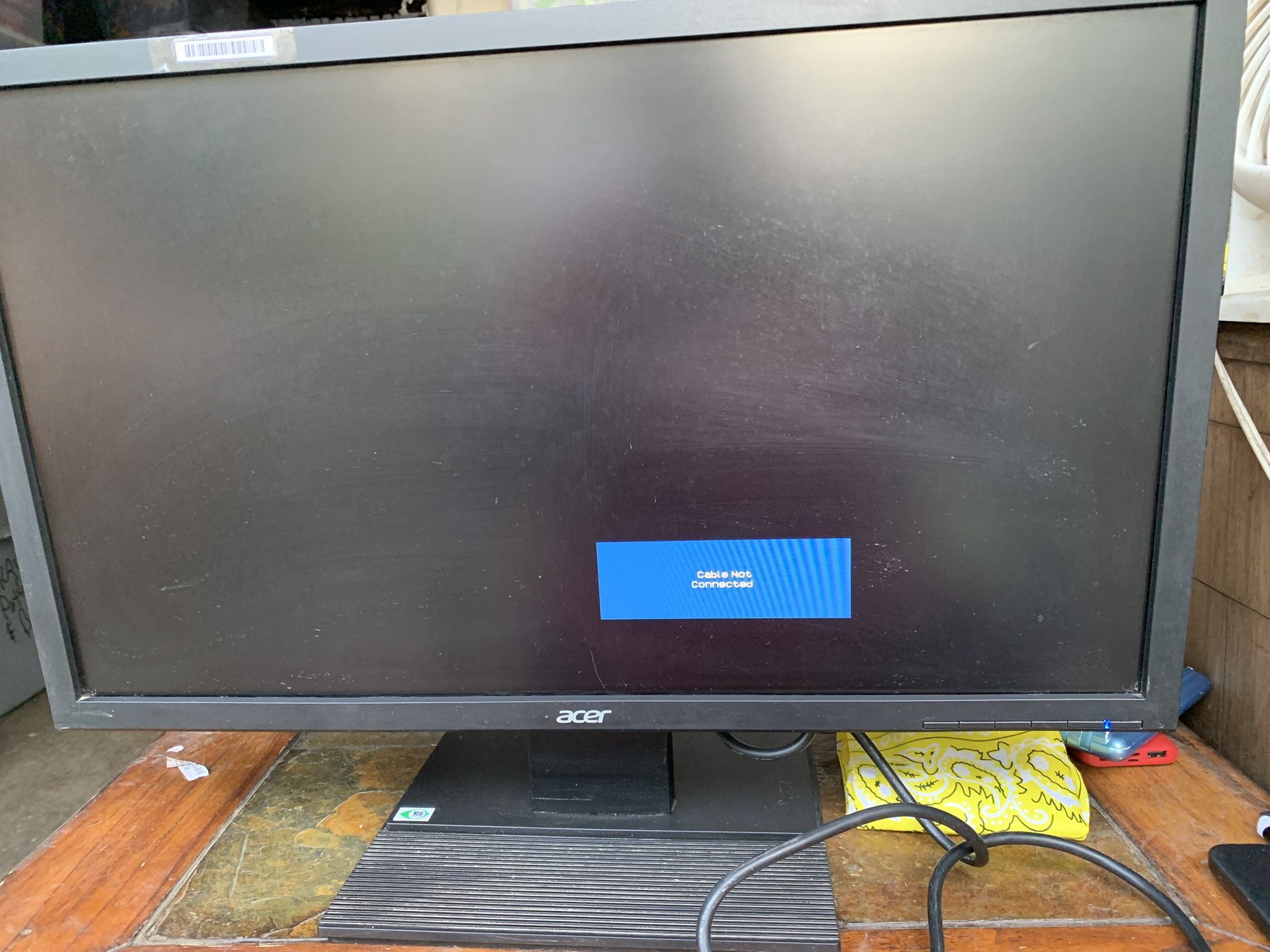 ACER V246HL 22x13 Monitor. Needs Cleaning Works Great