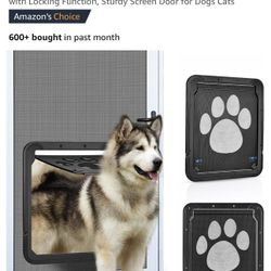 Doggie Door ; Dog/Cat Screen Door Flap