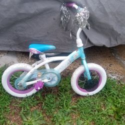 Frozen 12 Inch Kids Bike NO TRAINING WHEELS 