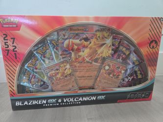 Blaziken and Volcanian Ex box