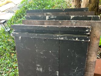 9 wood shelves $50.00