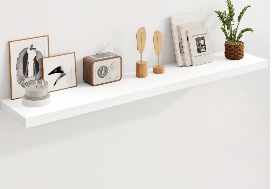 Floating Rustic White shelf NEW