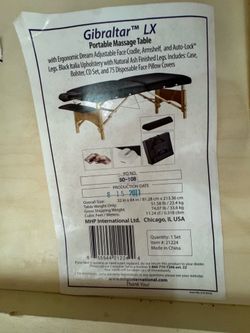Master Massage Gibraltar LX Professional Portable Massage Table – Excellent Condition