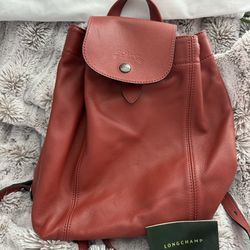 Longchamp Leather Backpack