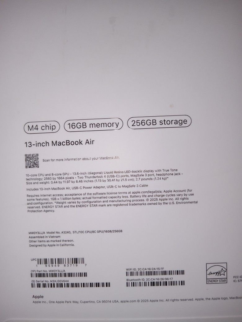 2025 Macbook Air 2025