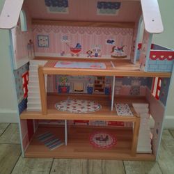 Wooden dollhouse