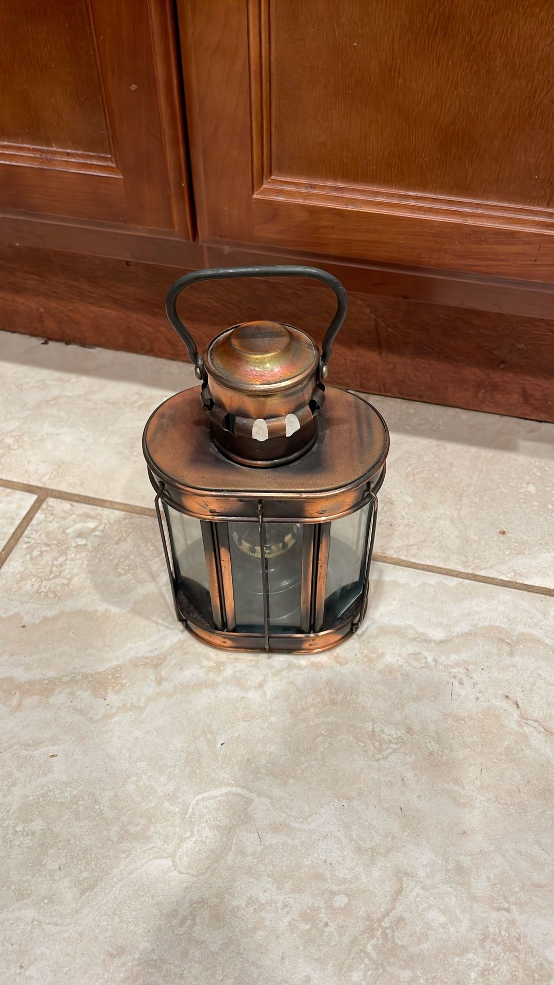 Small Vintage Penco Lantern Made In Hong Kong.