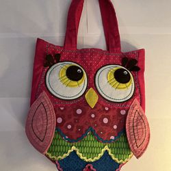 Handmade Owl Tote Bag