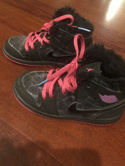 Jordan 1 size 9c girl shoes
