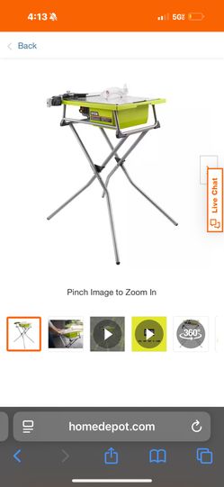 Ryobi Tile Saw With Stand 