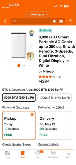 Midea portable air conditioner with warranty