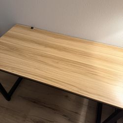 Wood And Metal Desk