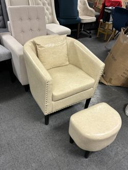 Cozy Sofa Chair Couch With Ottoman