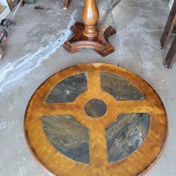 Beautiful Kitchen Table With Granite Inlay