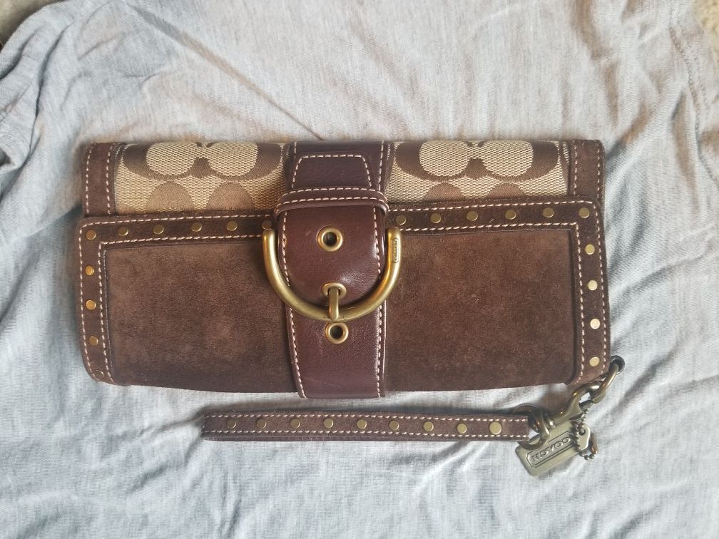 Authentic coach wallet