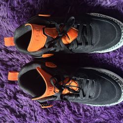 Jordan Spizike Black/orange/white/elephant Size 9