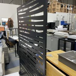 Assembled New 72" H×47" W Metal Privacy Screen Outdoor Privacy Screen Freestanding, for Patio Lawn Deck,Privacy Panels Decorative Privacy Fence