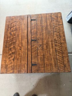 Rustic Wood Folding Coffee Table