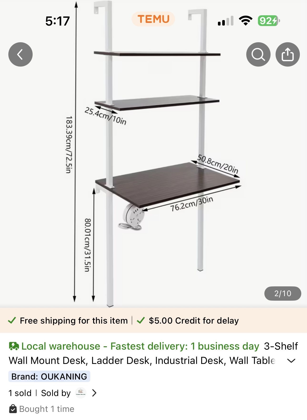 Wall Desk