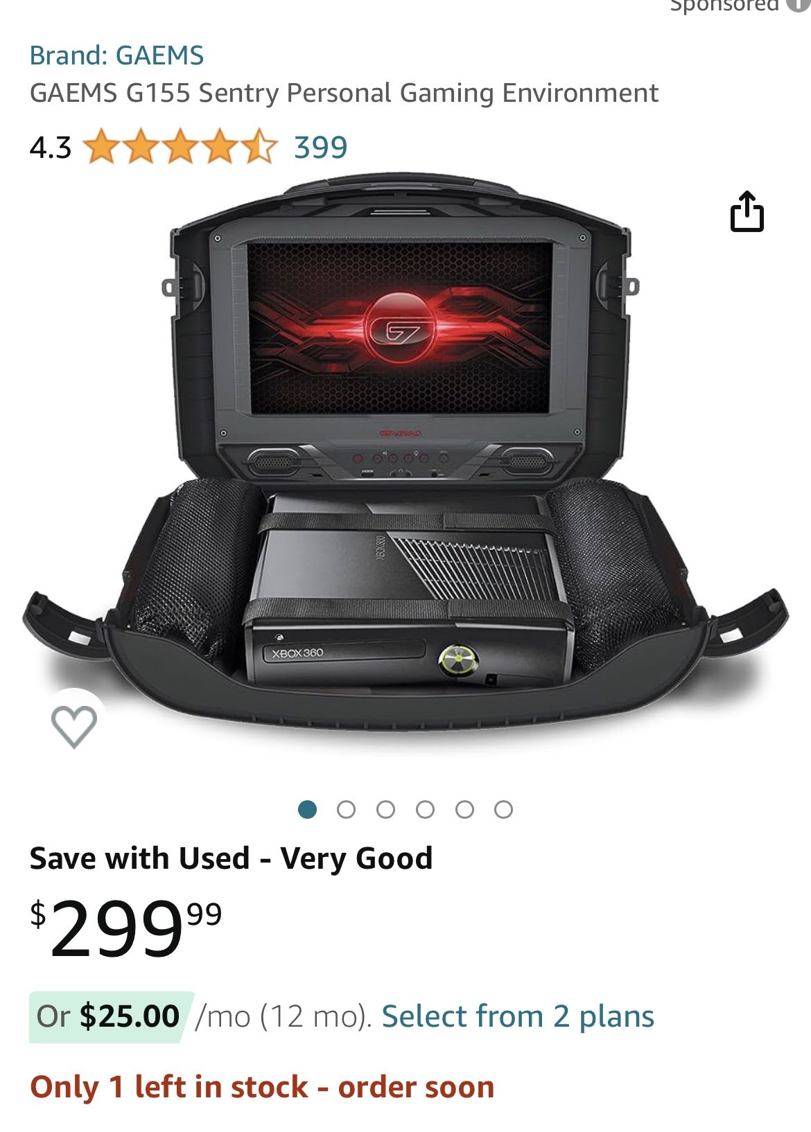 GAEMS Sentry Portable Monitor Suitcase