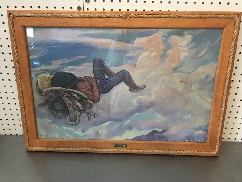Lon Megargee Cowboy Dream framed print
