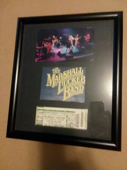 Marshall Tucker Band Photo and unripped concert ticket. (7-8-05)