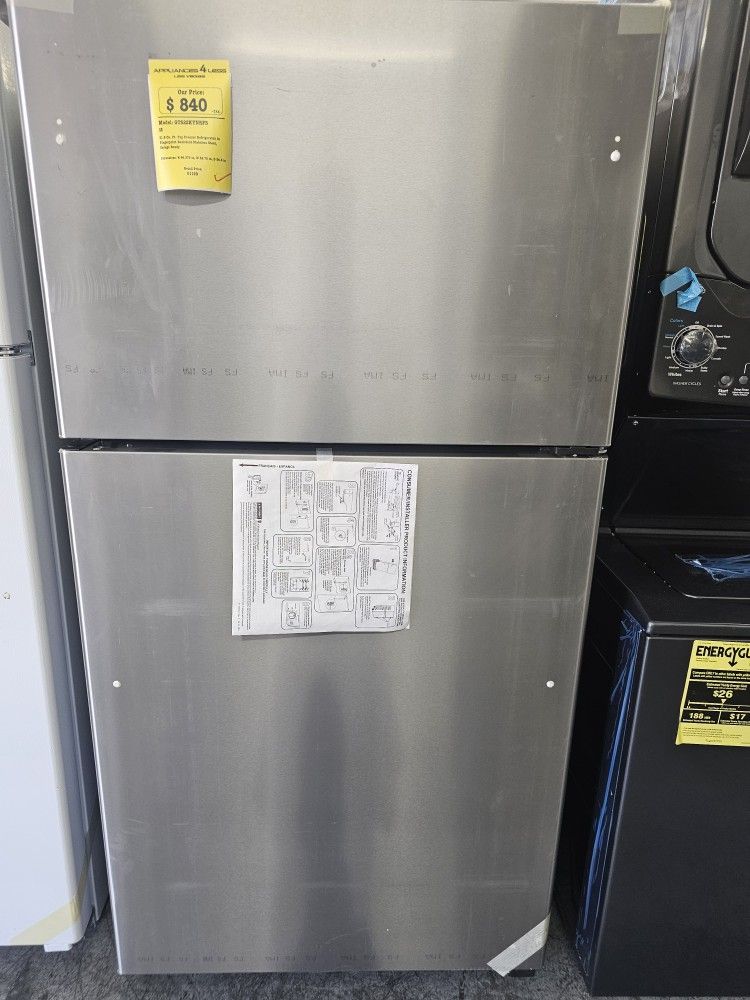 GE Garage Ready 21.9 Cu. Ft. Fingerprint Resistant Freezer Refrigerator 