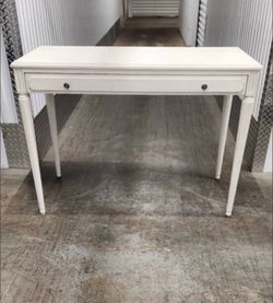 Pottery Barn Writing Desk - white, wood, lightly used