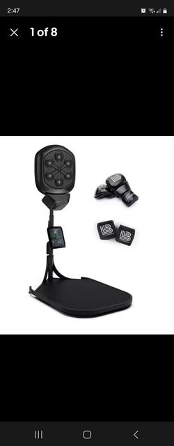Liteboxer Freestanding 6-Punch Electronic Pads Boxing Exercise Trainer Black