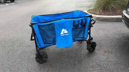Ozark-Trail Folding Wagon, Blue