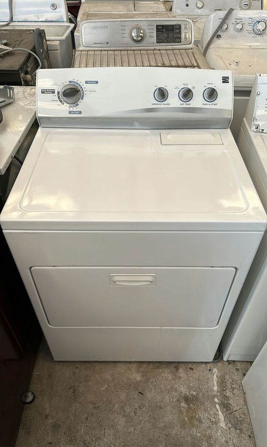 White Kenmore Dryer Large Capacity Quiet