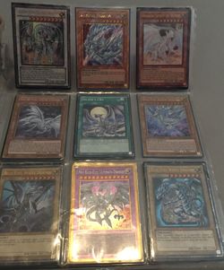Sleeved Yugioh Blue Eyes page