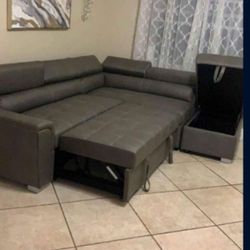 Pull Out Bed Sectional Financing Available 