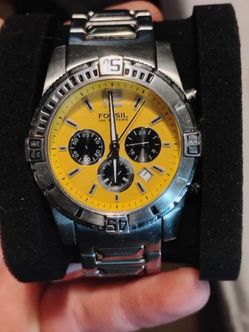 Fossil blue mens diving watch