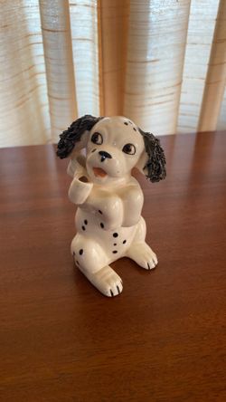 Vintage Japan ceramic Dalmatian puppy