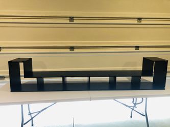 TV Stand Modular Low Profile Black