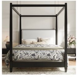 Queen Canopy Bed Frame (Read description)